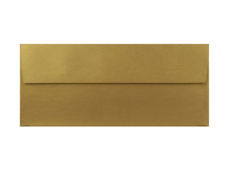 25 Pack - #10 Metallic Envelope:  Antique Gold