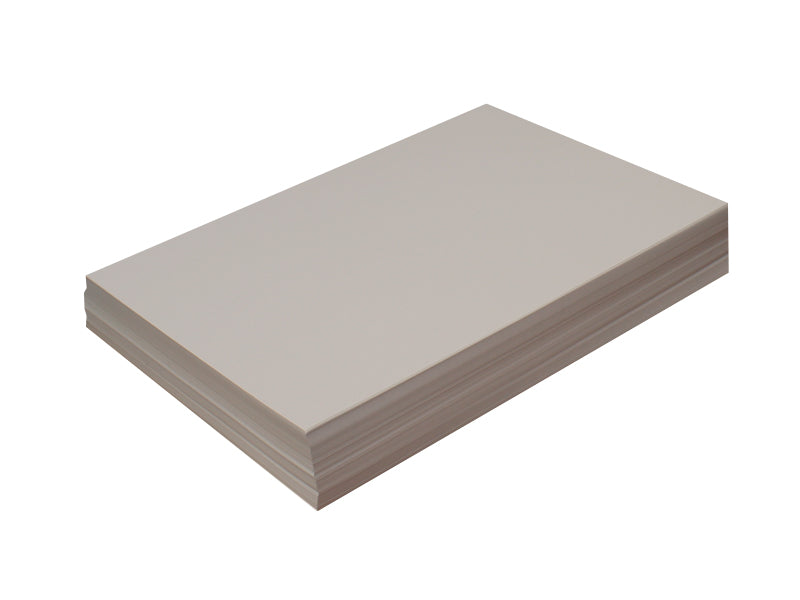 50 Pack - 4-3/4" x 8-1/2" Matte Panel Card: Real Grey