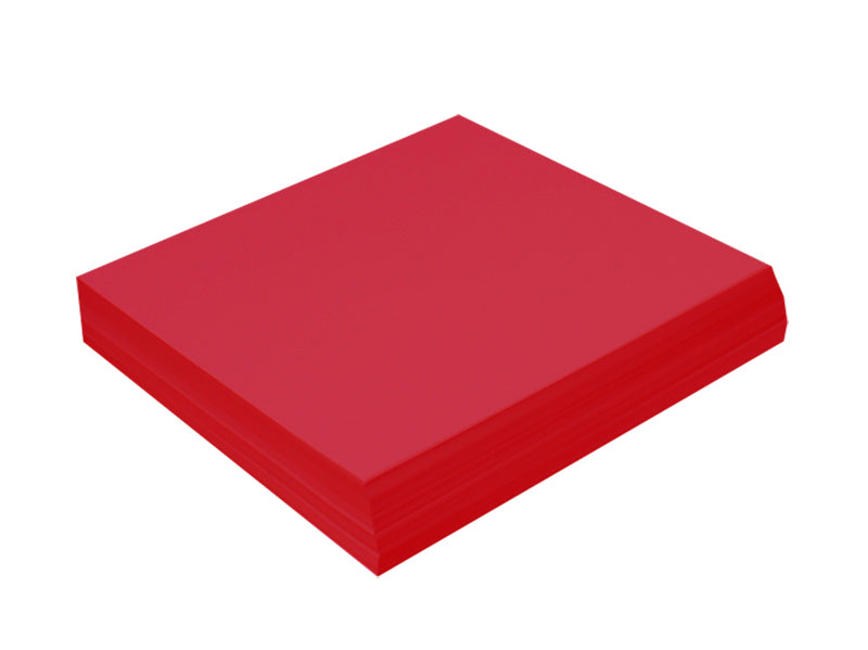 45 Pack - 7"x 7" Panel Card : Metallic Classic Red (Jupiter)