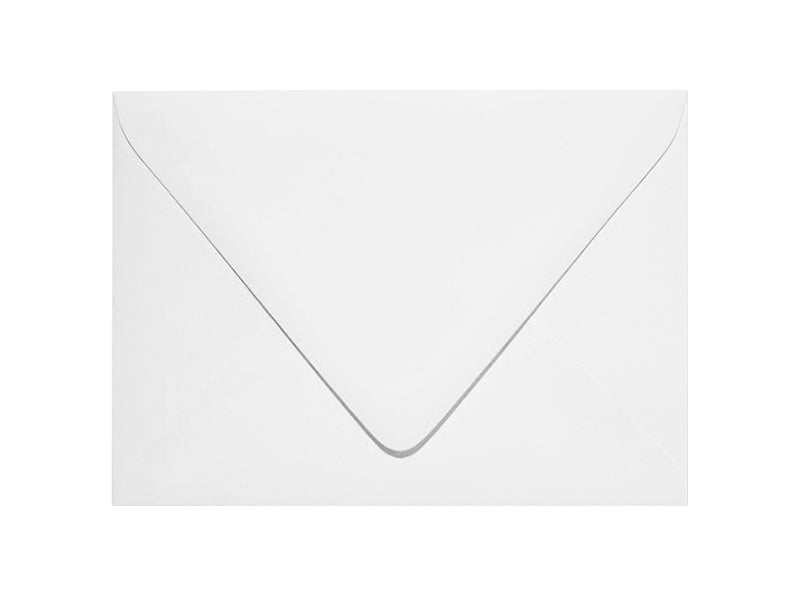 62 Pack - A7 Euro Flap Envelopes: Pristine White