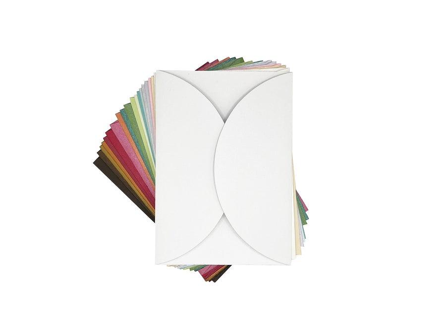 22 Pack - 5"x7" Circle Gatefolds - Assorted Colours