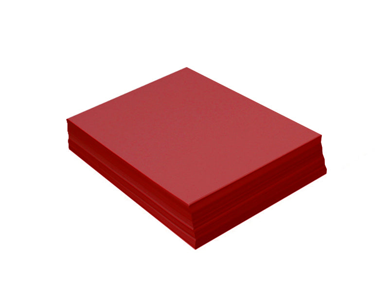 100 pack - 4" x 6-1/4" Metallic Panel Cardsk 105lb : Metallic Crimson (Mars)