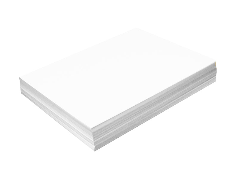 55 PACK - 8.5"x11" MATTE LINEN CARDSTOCK 80LB : BRILLIANT WHITE