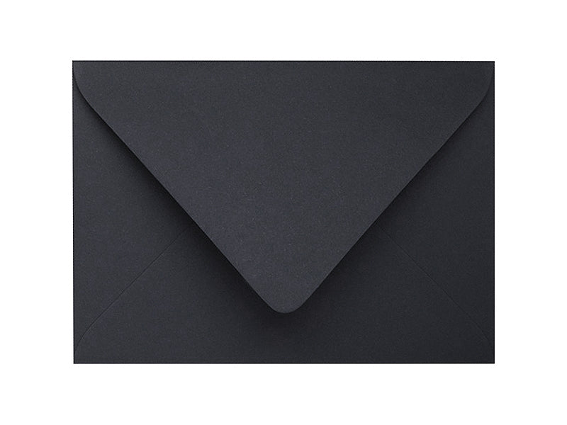 72 Pack - A7 Euro Flap Envelopes: Deep Black