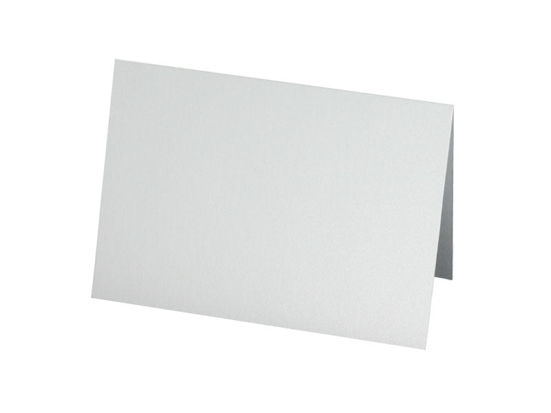 25 pack - A7 Metallic Folded Card : Crystal