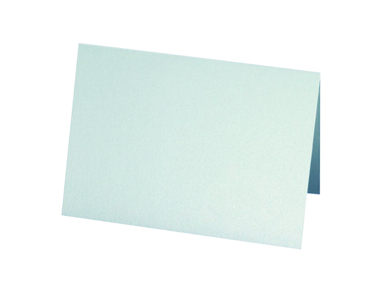 25 pack - A7 Metallic Folded Card : Soft Aqua