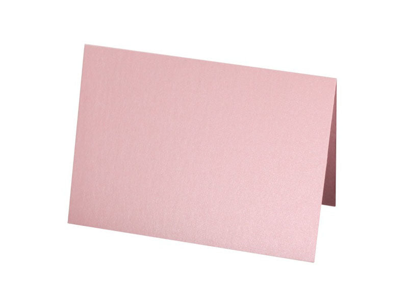 25 pack - A7 Metallic Folded Card : Rose