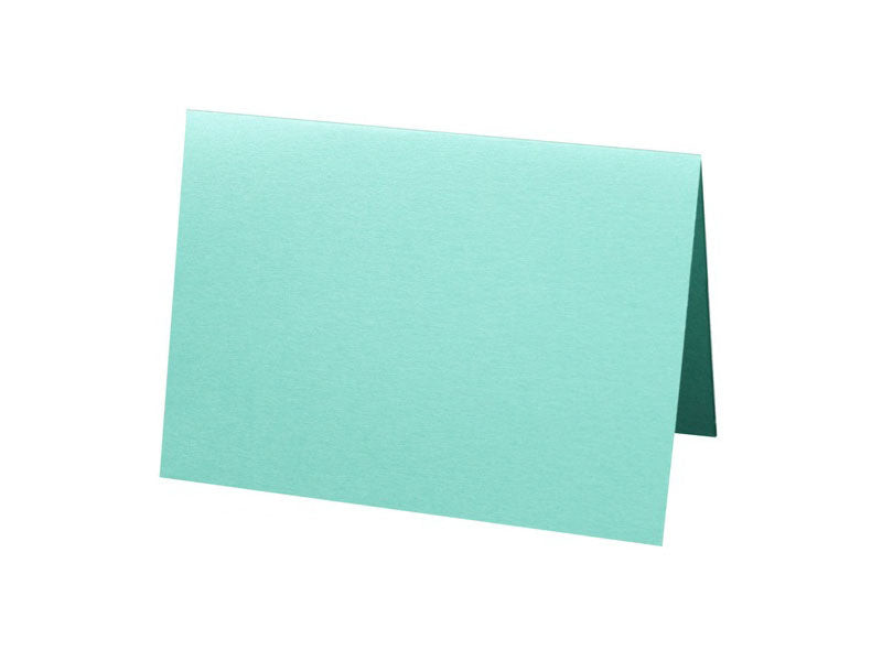 25 pack - A7 Metallic Folded Card : Tiffany Blue