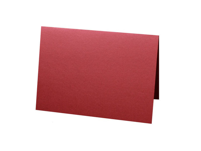 25 pack - A7 Metallic Folded Card : Crimson