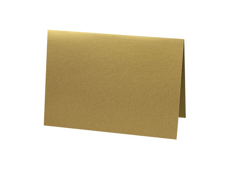 25 pack - A7 Metallic Folded Card : Antique Gold
