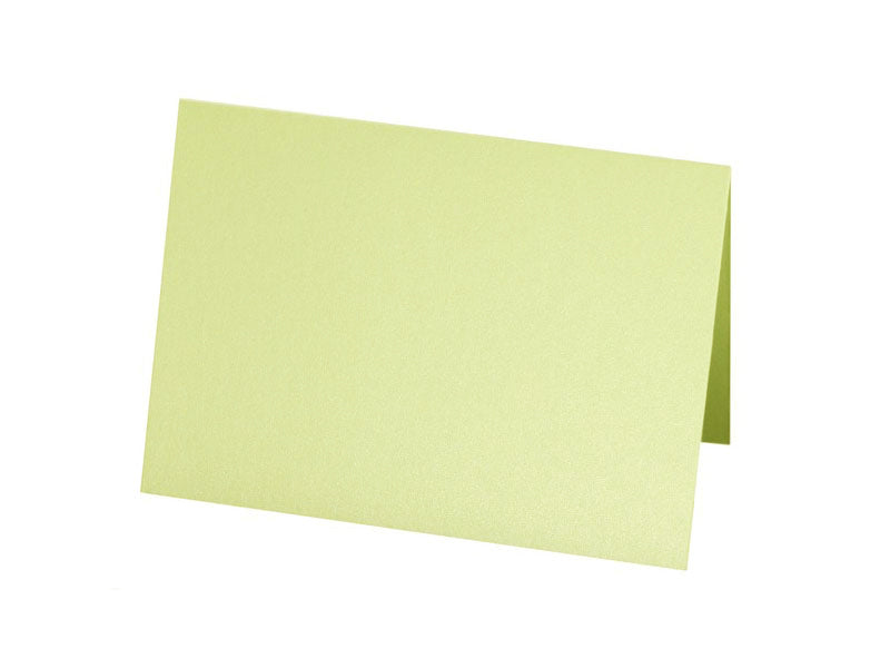 25 pack - A6 Metallic Folded Card : Lime