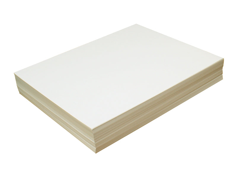 50 PACK - 8.5"x11" MATTE FELT CARDSTOCK 80lb: CREAM WHITE