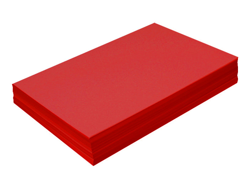 33 pack - 7-1/8" x 10-3/8" Metallic Cardstock 105lb : Classic Red (Jupiter)