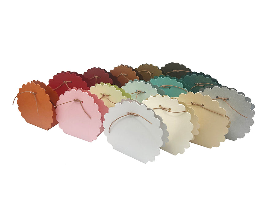 Scallop Favour Boxes - Assorted Colours