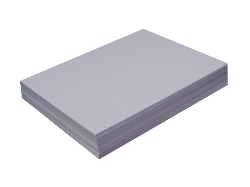 100 Pack - A6 Panel Card (4-1/2"x 6-1/4"): Metallic Silver