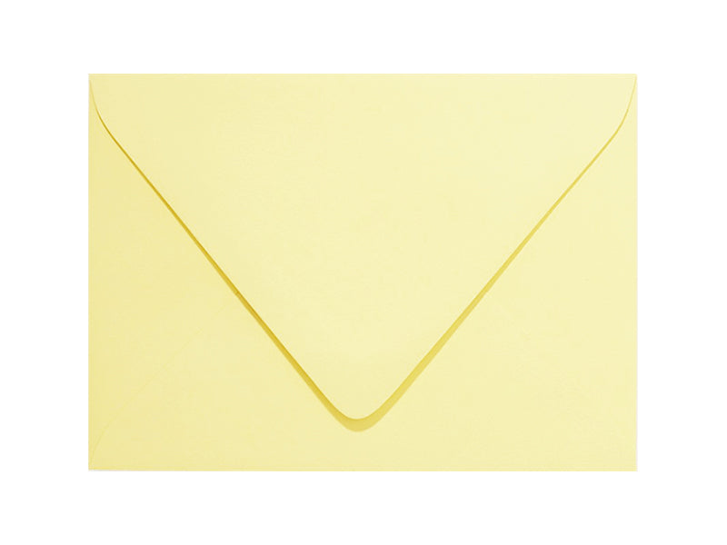 65 Pack - A7 Euro Flap Envelopes: Yellow Sorbet