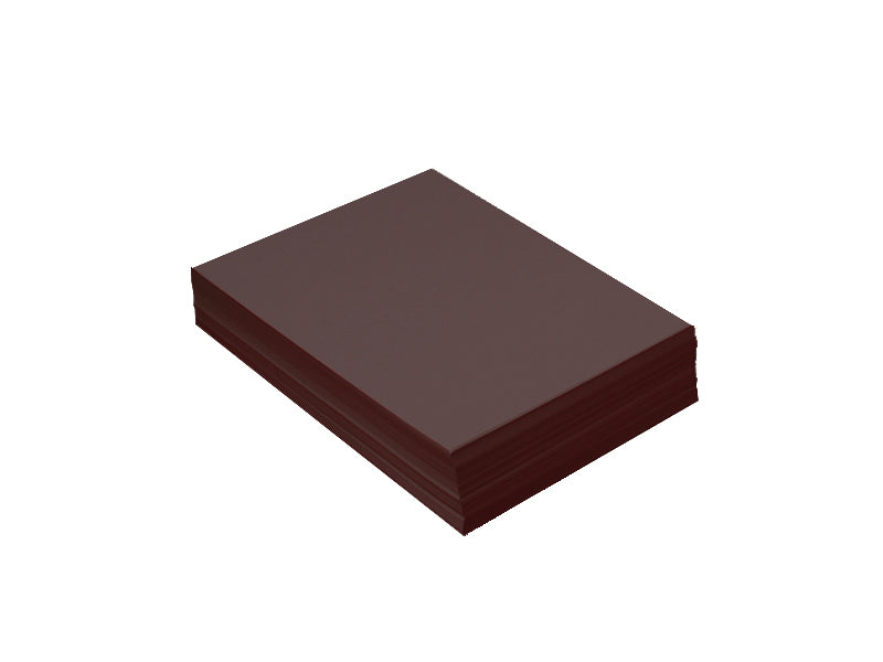 100 Pack - 4bar Panel Card (3.5"x5"): Metallic Chocolate Bronze