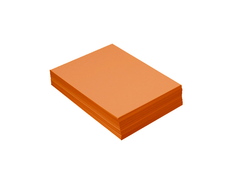 100 Pack - 4bar Panel Card (3.5"x5"): Metallic Citrus Orange (Flame)