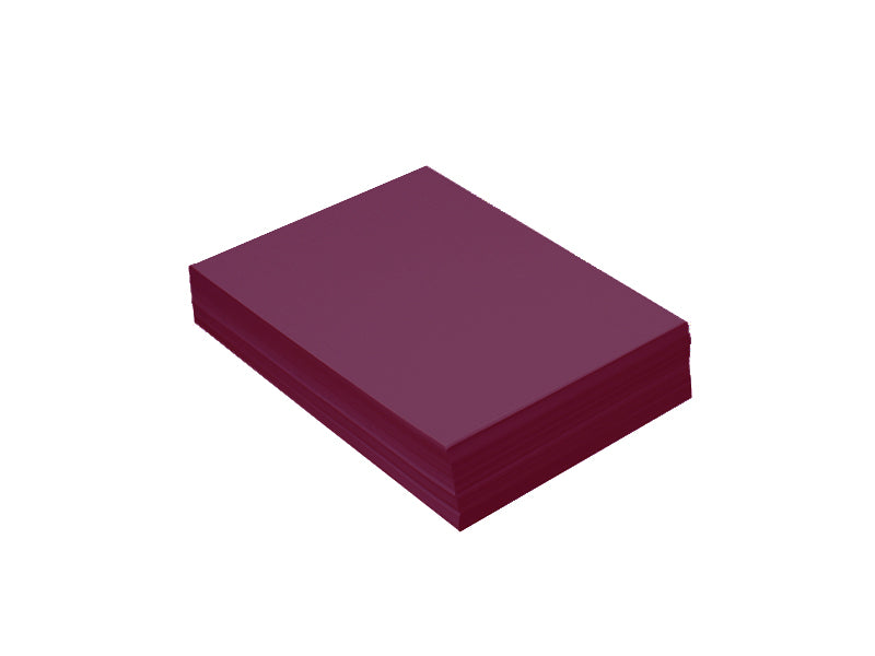 50 Pack - 4bar Panel Card (3.5"x5"): Metallic Violet (Ruby)