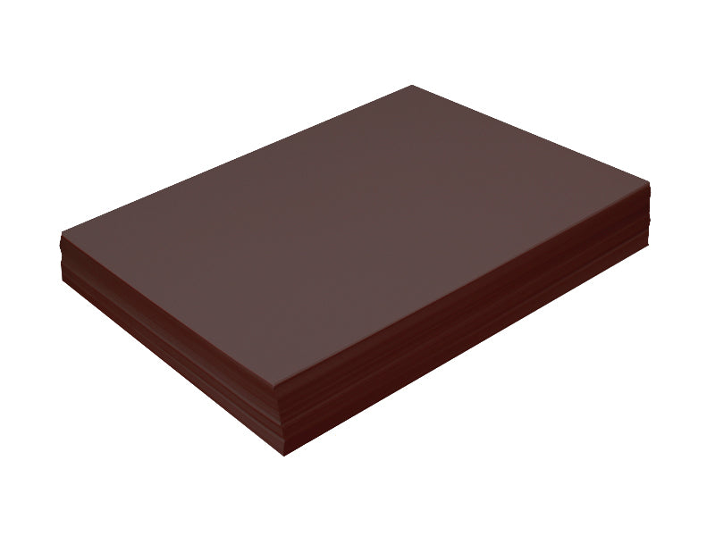 100 pack - Matte Smooth Cardstock 8.5"x11" Sheets 100lb: Chocolate