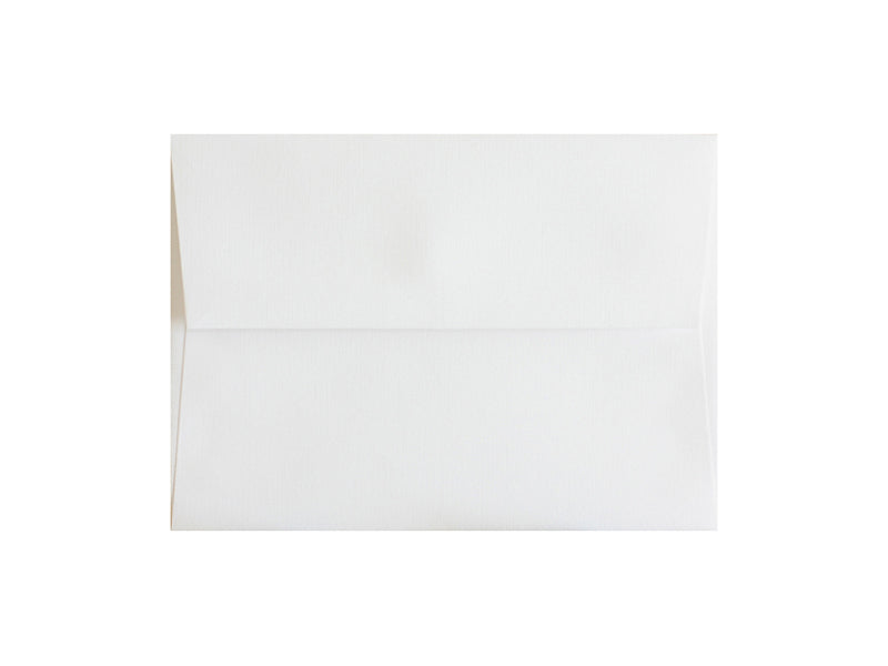 100 PACK - 4-BAR MATTE LINEN ENVELOPE: BRILLIANT WHITE