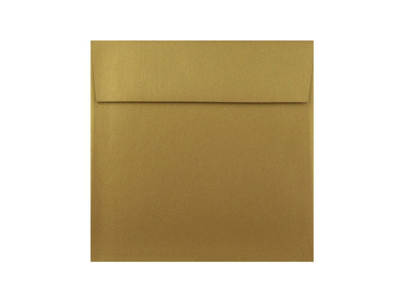 50 Pack - 6-1/2" SQ.  Metallic Envelope: Antique Gold