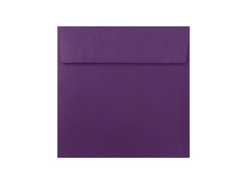 50 Pack - 6-1/2" Sq. Metallic Envelope: Grape