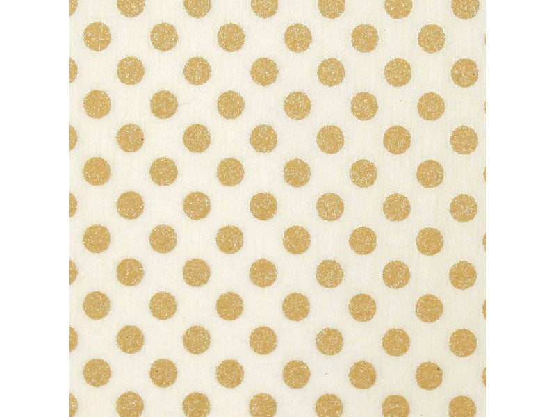 Gold Polka Dots - Sheer