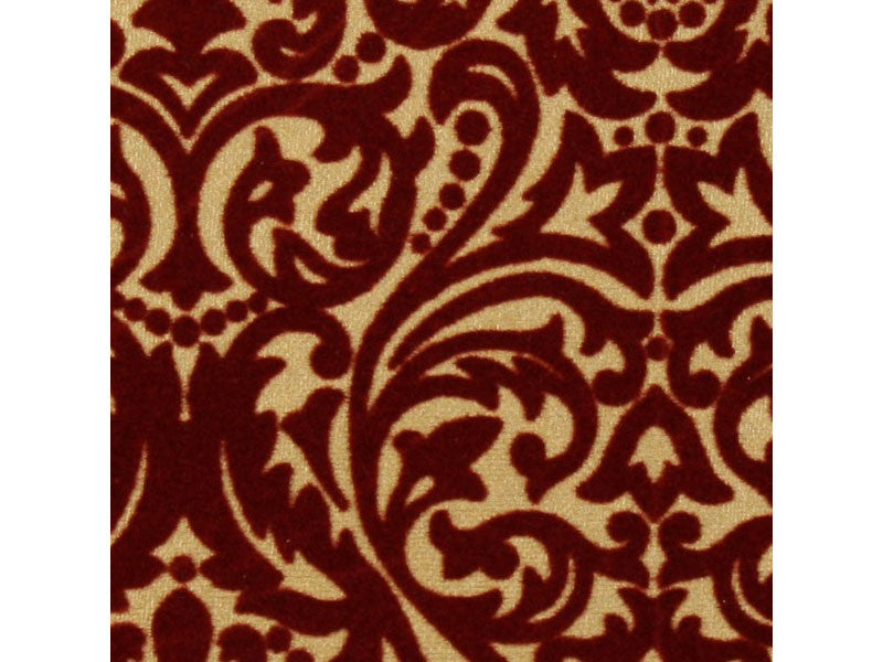 Ruby and Gold Damask - Velvet