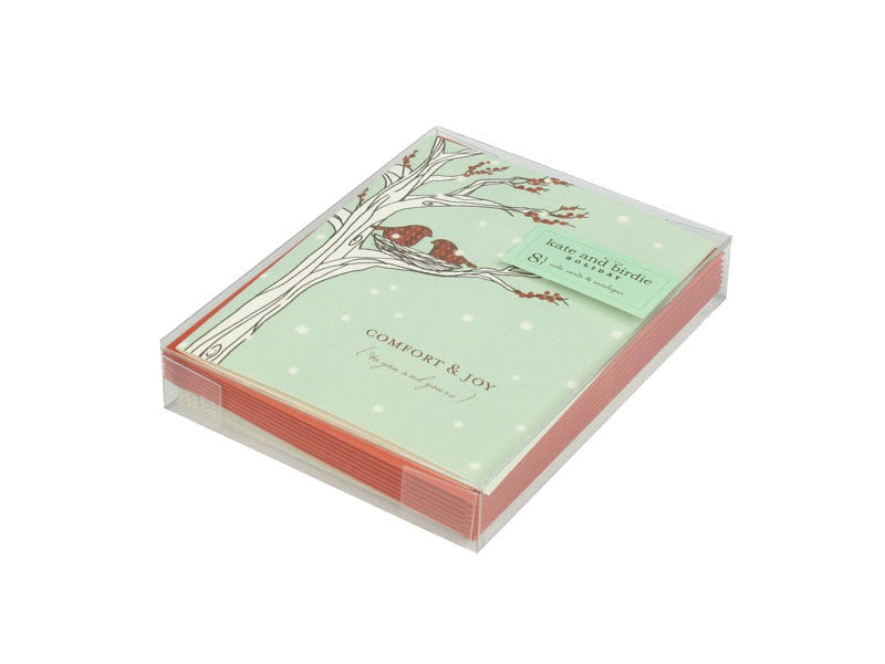 'Comfort & Joy to You and Yours' - Boxed Note Cards