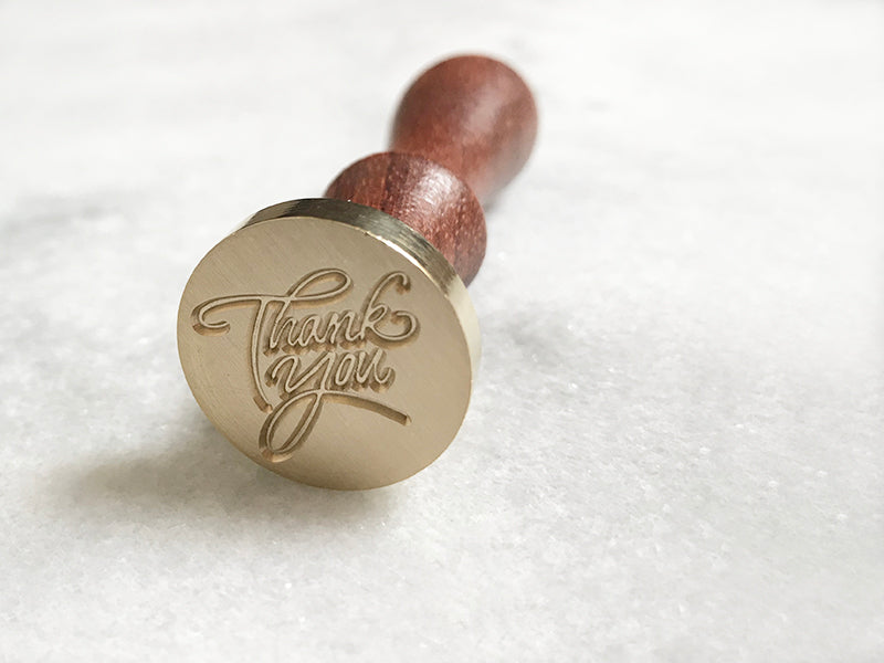 'Thank You' 1" Dia. Wax Stamp